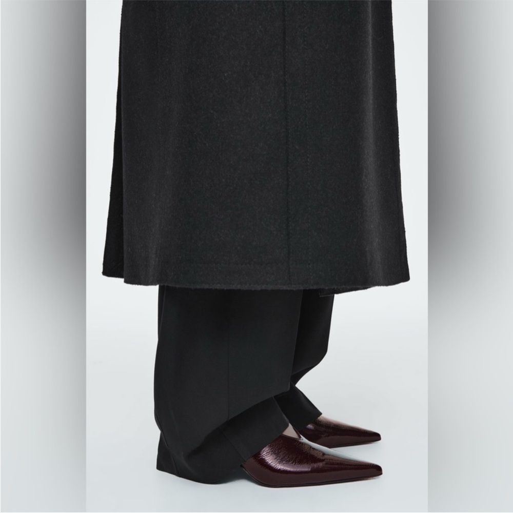 COS Patent Leather Burgundy Heeled Shoes - Picture 3 of 8